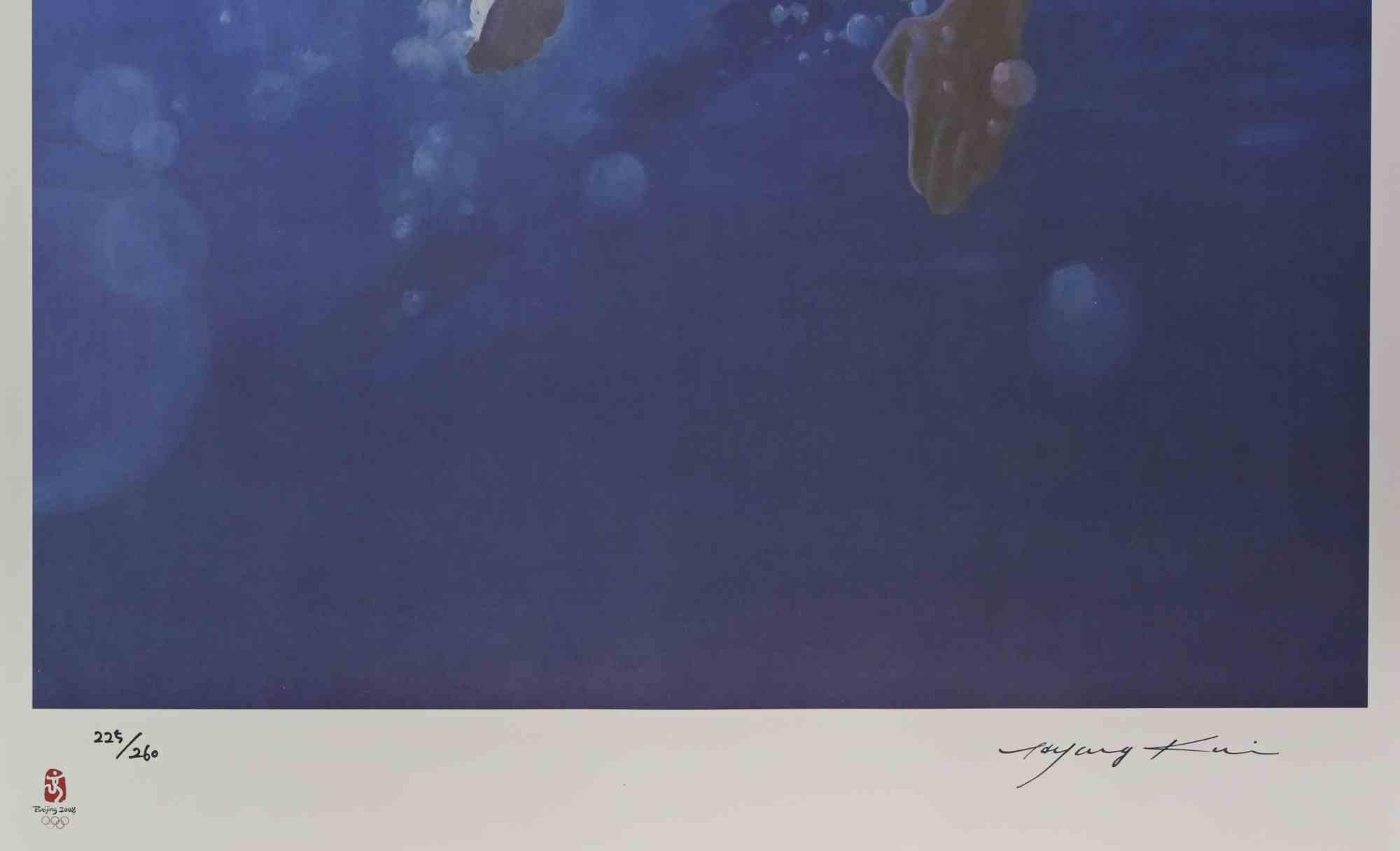 Nadador - Litografía de Kim Hyang - 2008 en venta 1