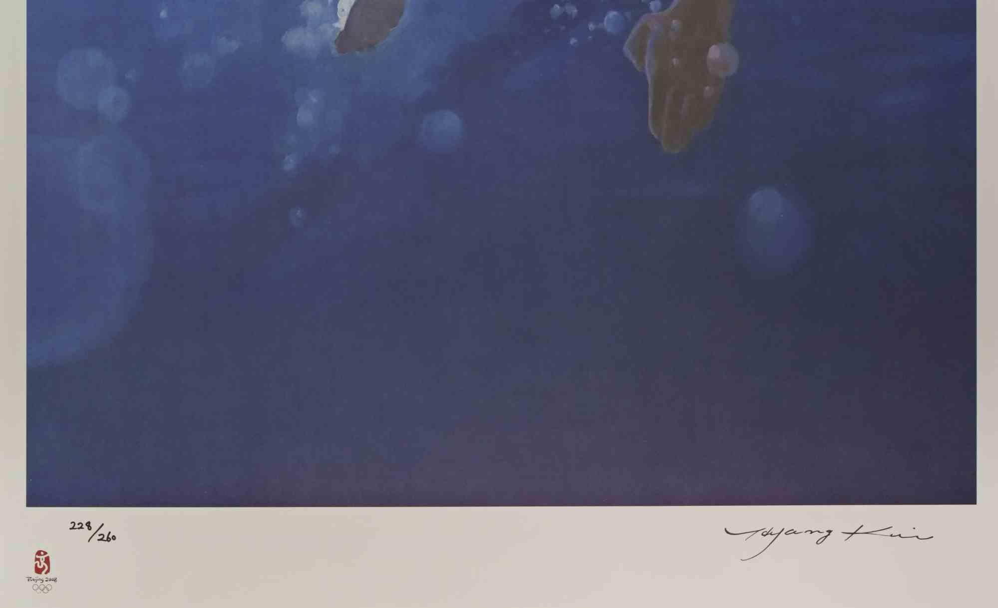 Nadador - Litografía de Kim Hyang - 2008 en venta 1