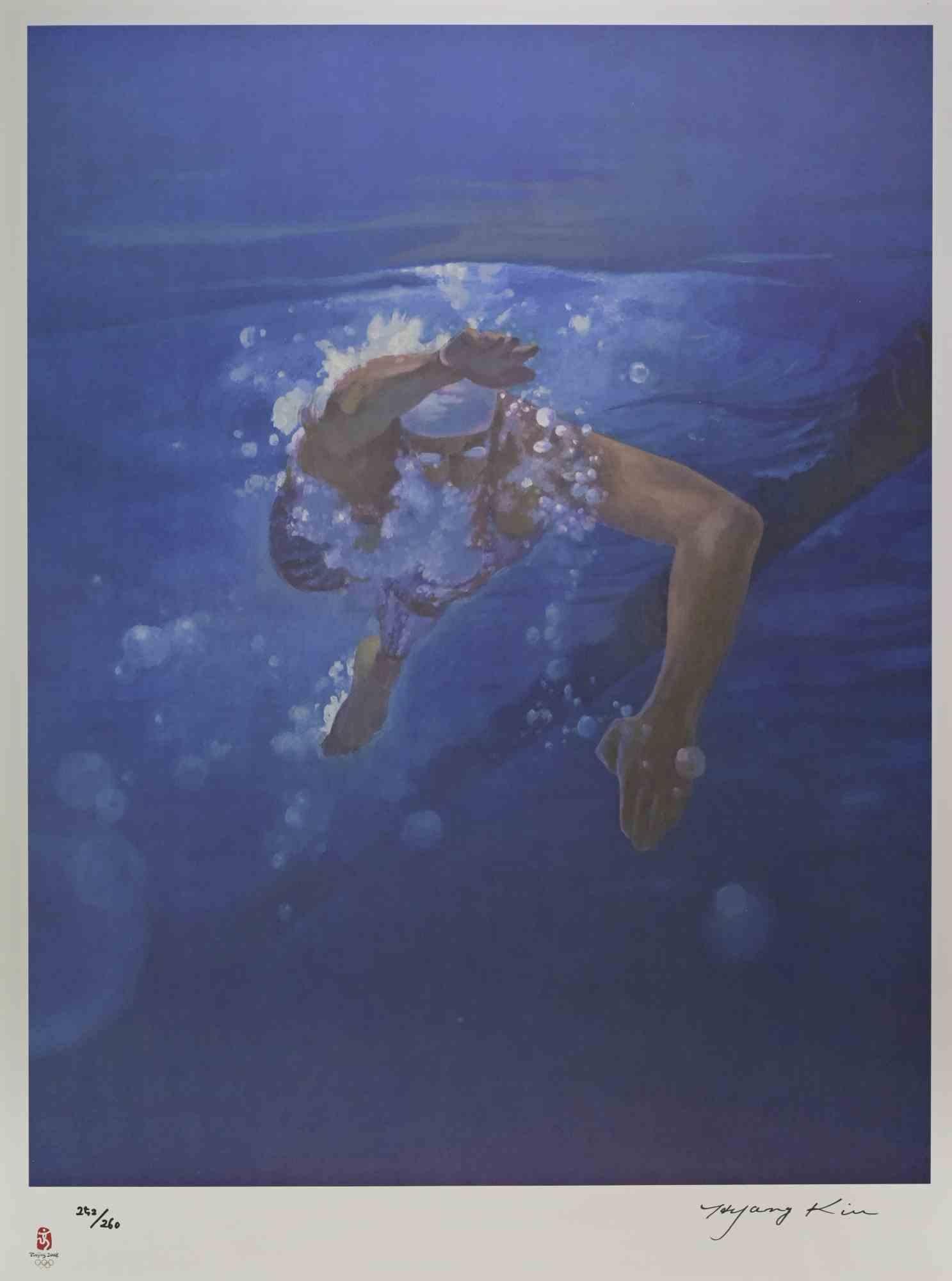Nadador es una obra de arte contemporáneo realizada por Kim Hyang en 2008

Litografía mixta en color.

Firmado a mano y numerado en el margen inferior

Realizado con motivo de los Juegos Olímpicos de Pekín, China, en 2008.

Edición de 252/260

La