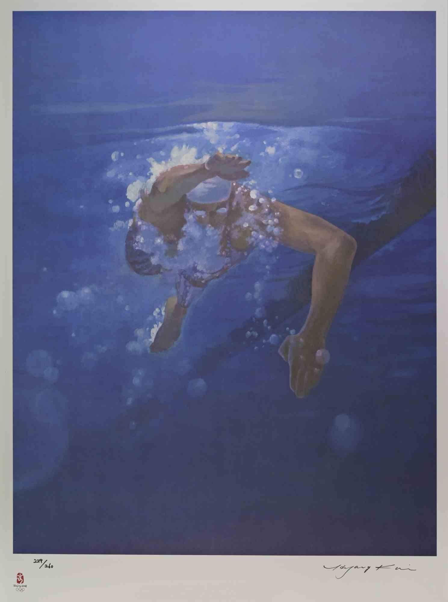 Nadador es una obra de arte contemporánea original realizada por Kim Hyang en 2008

Litografía mixta en color

Firmado a mano y numerado en el margen inferior

Realizado con motivo de los Juegos Olímpicos de Pekín, China, en 2008.

Edición de