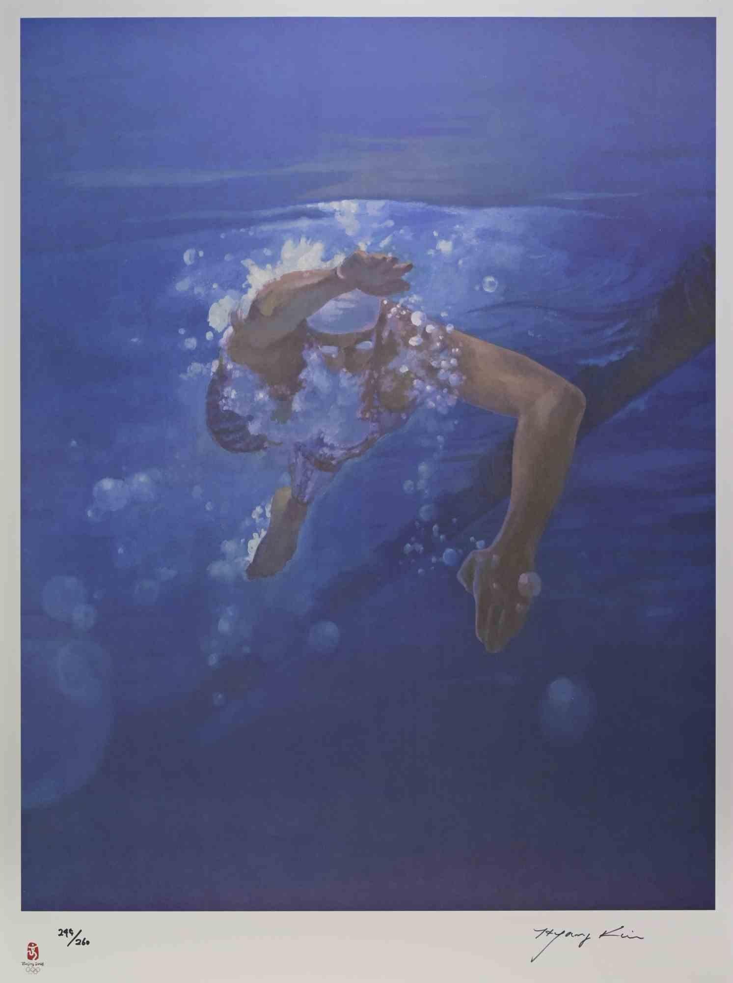 Swimmer è un'opera d'arte contemporanea realizzata da Kim Hyang nel 2008.

Litografia mista a colori

Firmato a mano e numerato sul margine inferiore

Realizzato in occasione dei Giochi Olimpici di Pechino, in Cina, nel 2008.

Edizione di