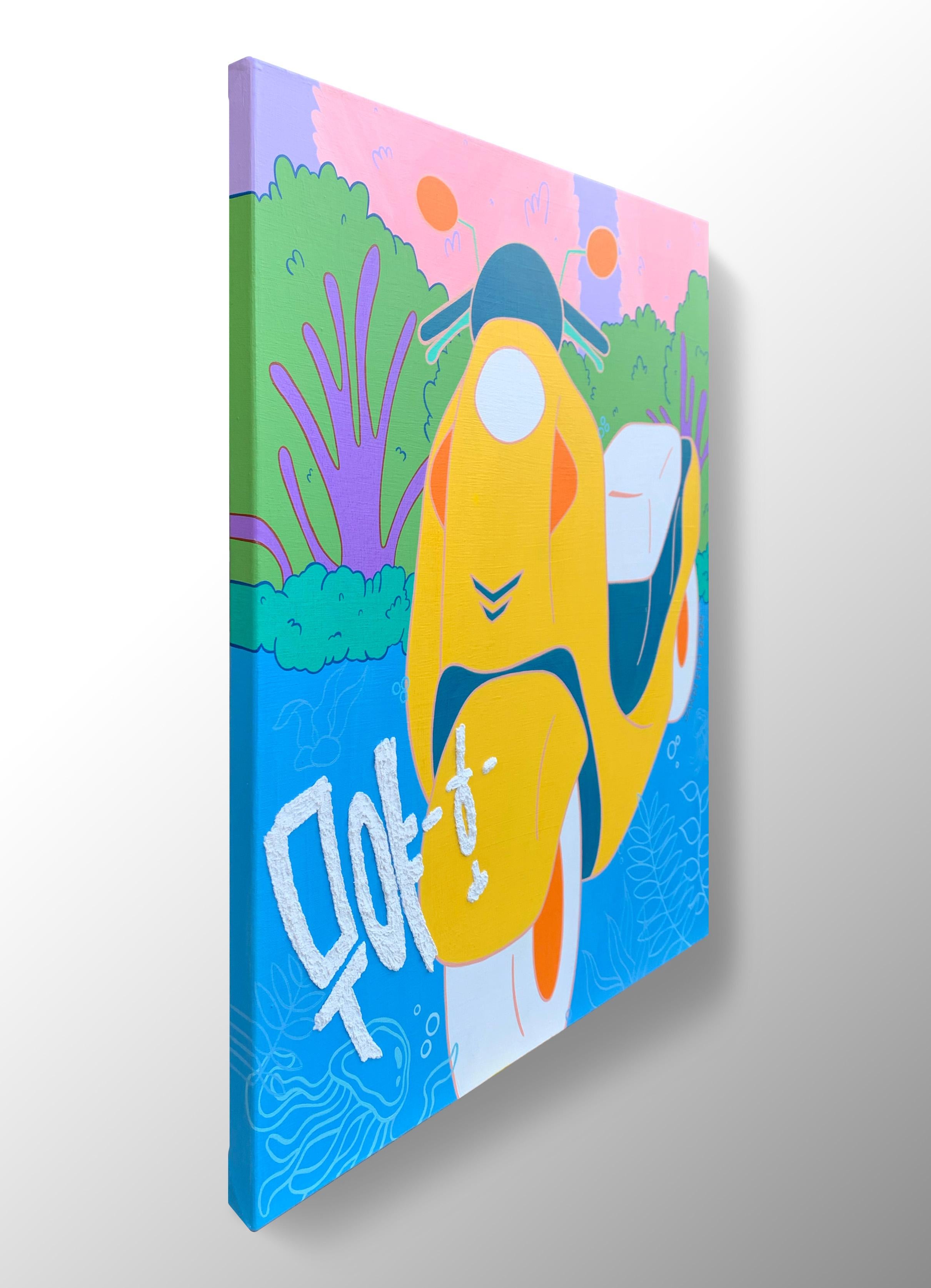 Zeitgenössische koreanische Kunst von Kim Jandi - In da Farbe im Angebot 3
