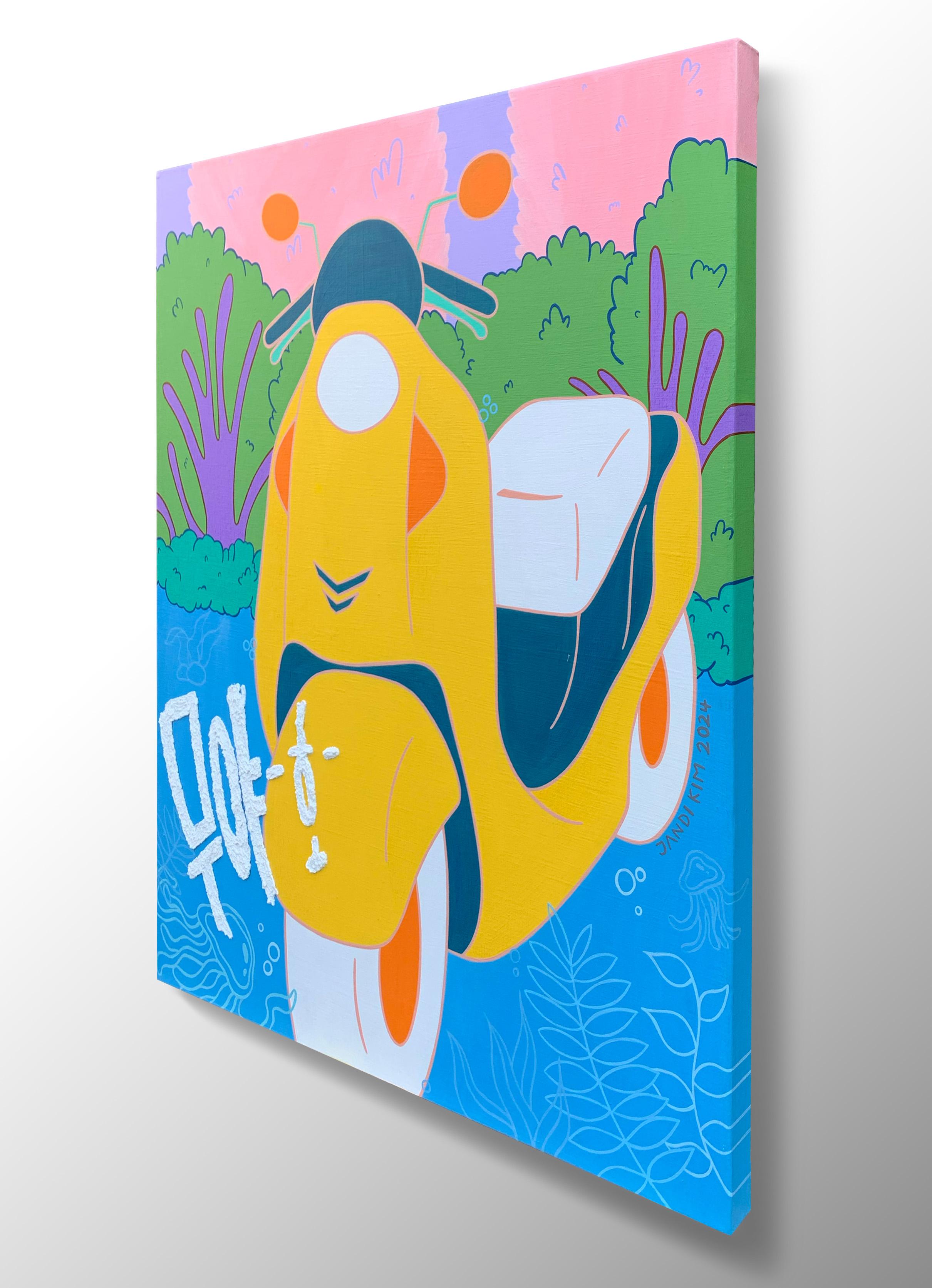 Zeitgenössische koreanische Kunst von Kim Jandi - In da Farbe im Angebot 5