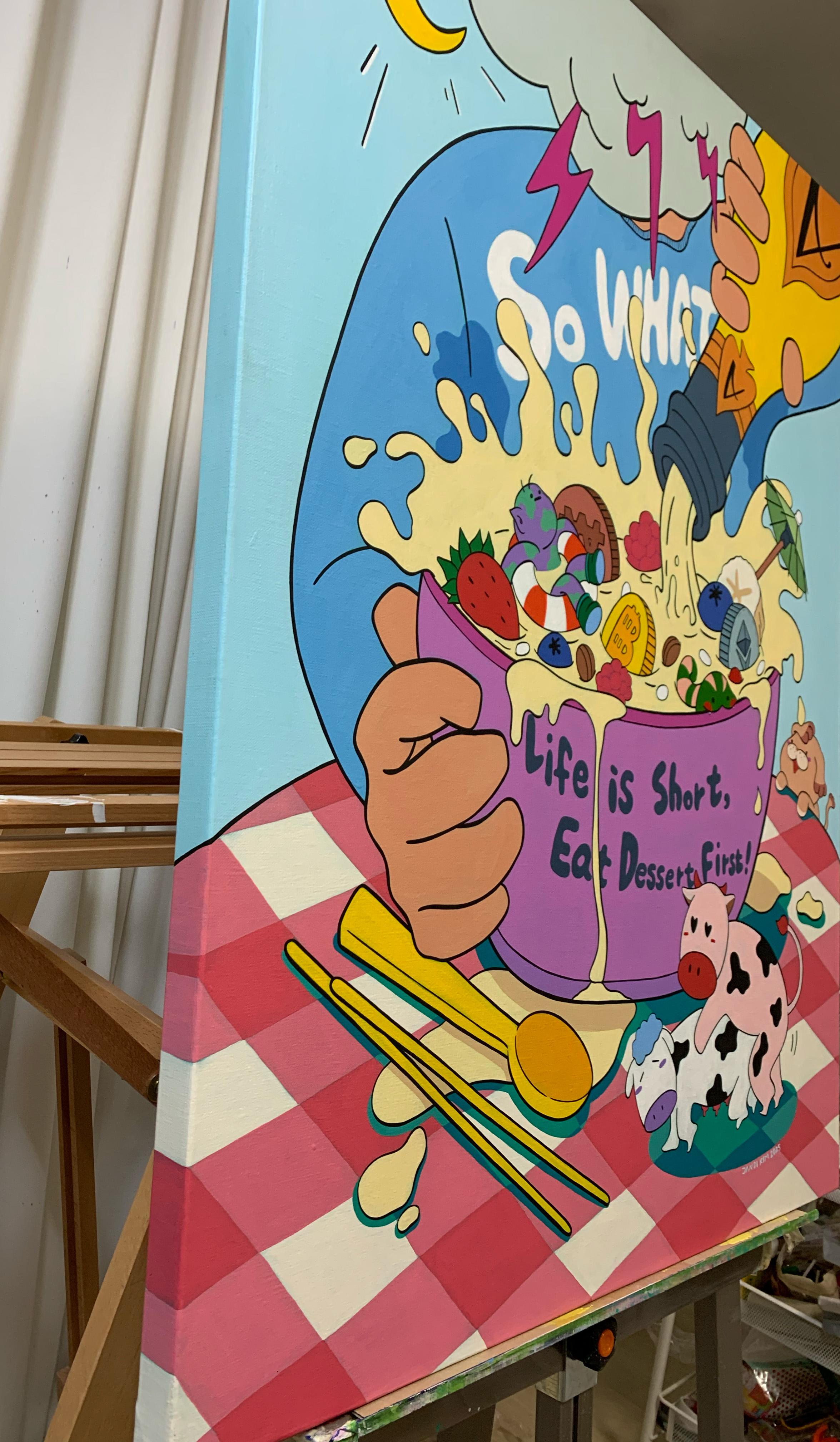 Koreanische Contemporary Art von Kim Jandi - Oops, There Goes My Life im Angebot 4