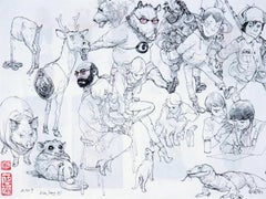 Kim Jung Gi Contemporary South Korean Ink Drawing