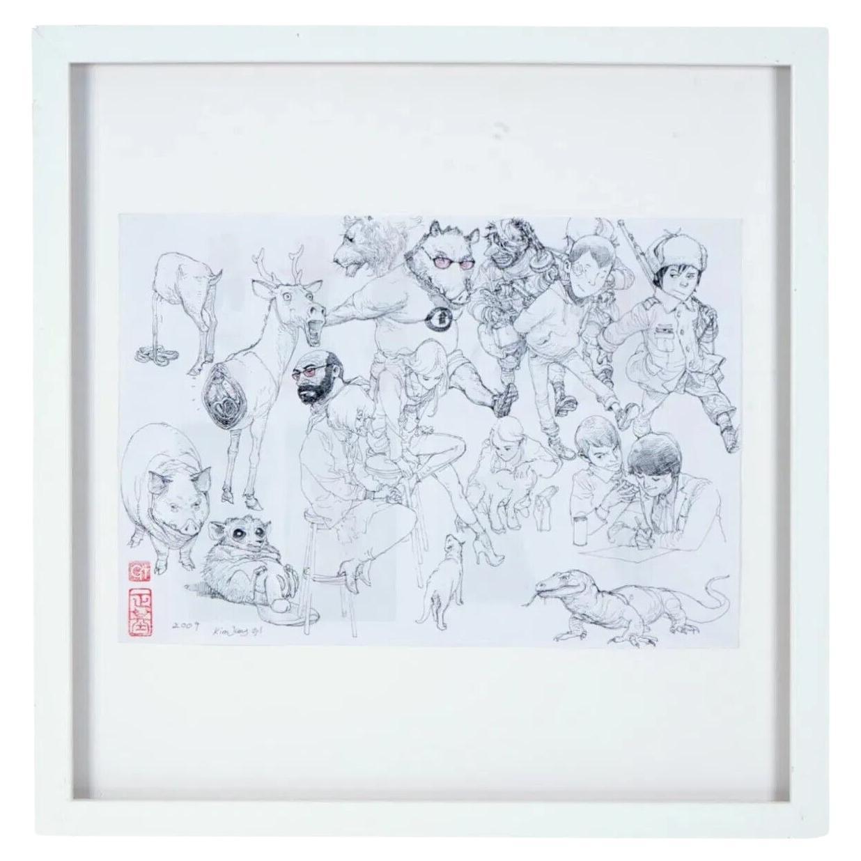 Kim Jung Gi Contemporary South Korean Ink Drawing