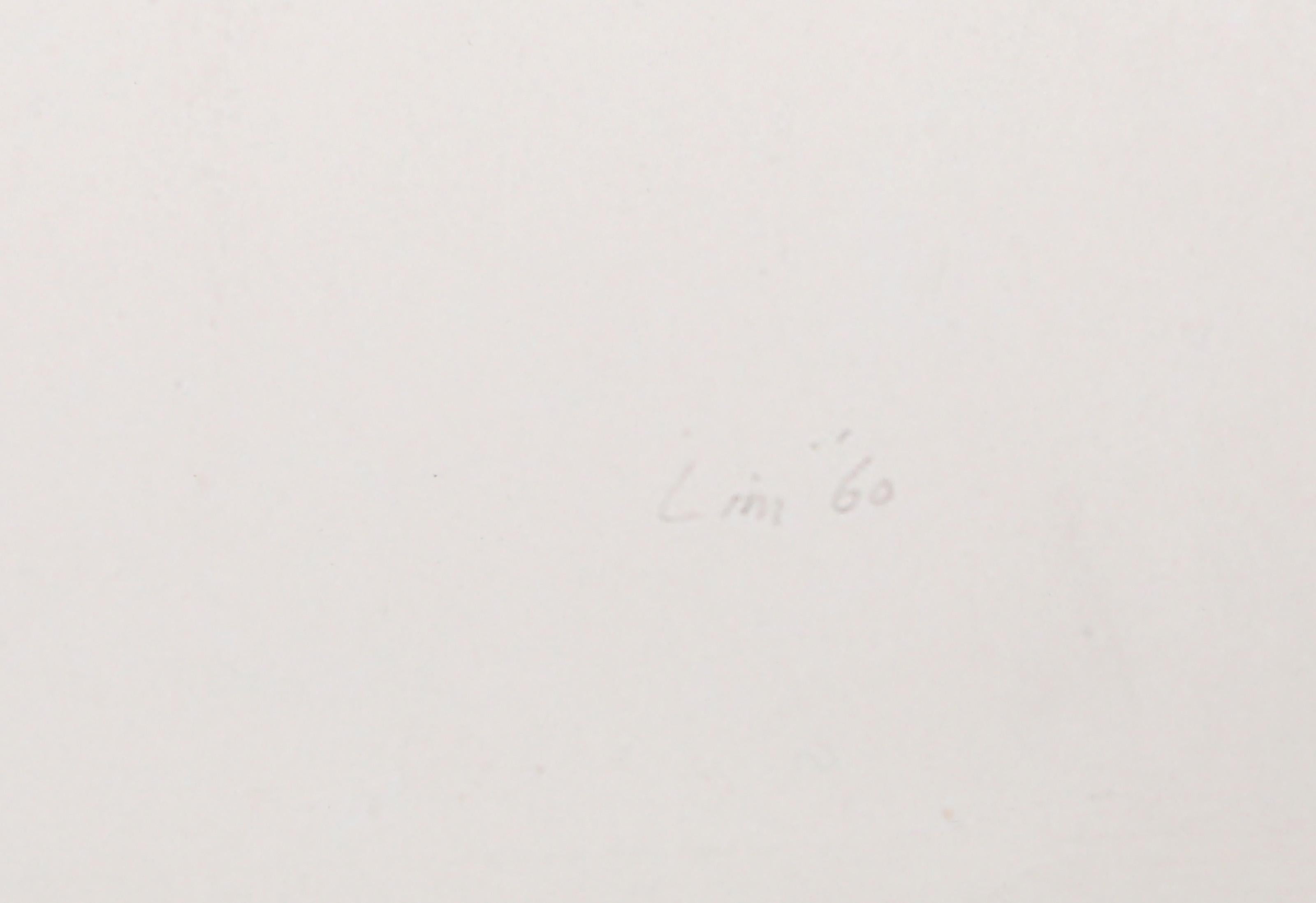 Puente II, litografía offset minimalista de Kim Lim en venta 3