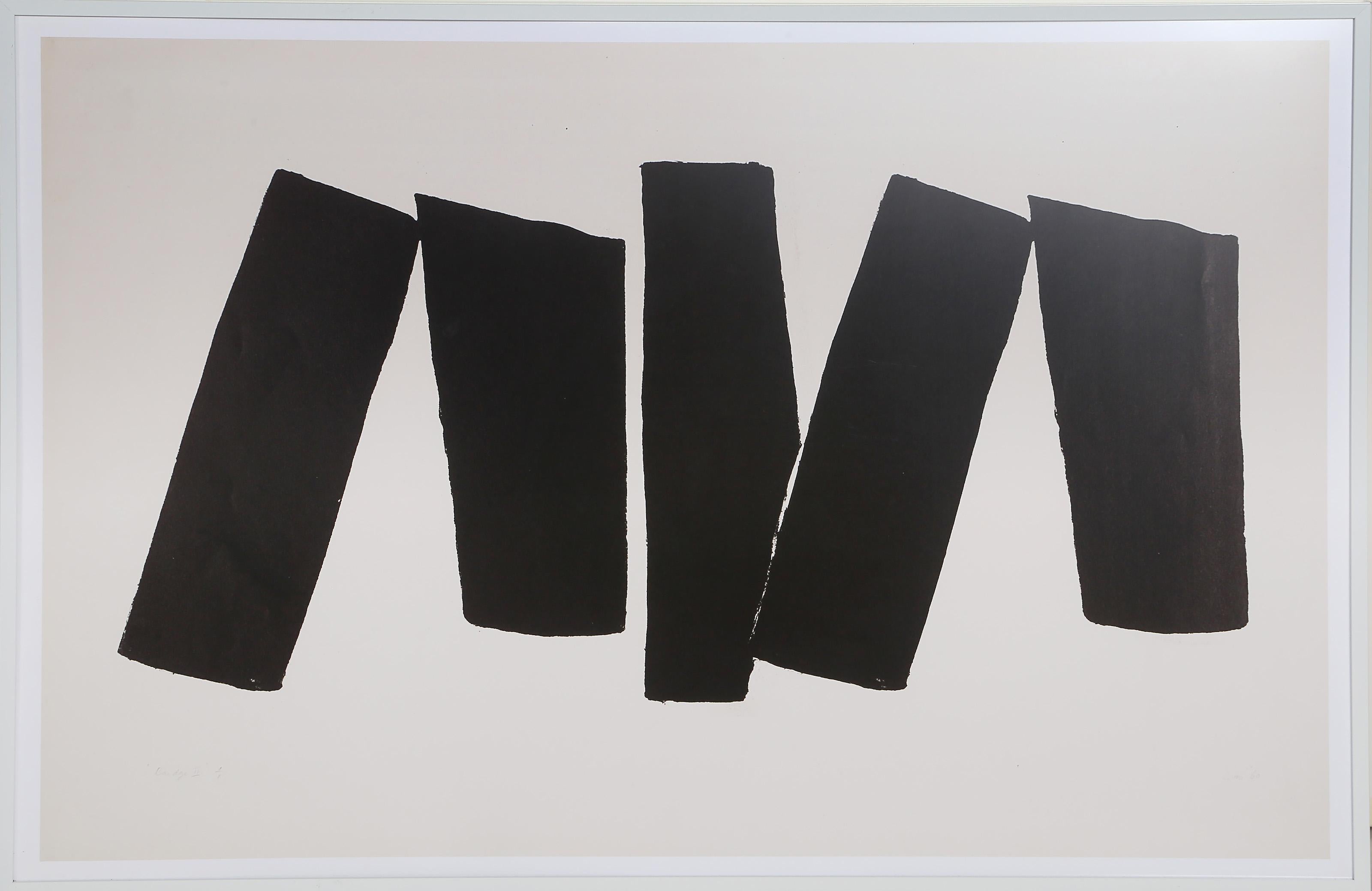 Kim Lim, singapurense-británica  (1936 - 1997) - Puente II, Año:  1960, Medio:  Litografía offset, firmada, titulada y fechada en la plancha, Tamaño de la imagen:  20,5 x 31,5 pulgadas, Tamaño del marco:  22,5 x 33,5 pulgadas
