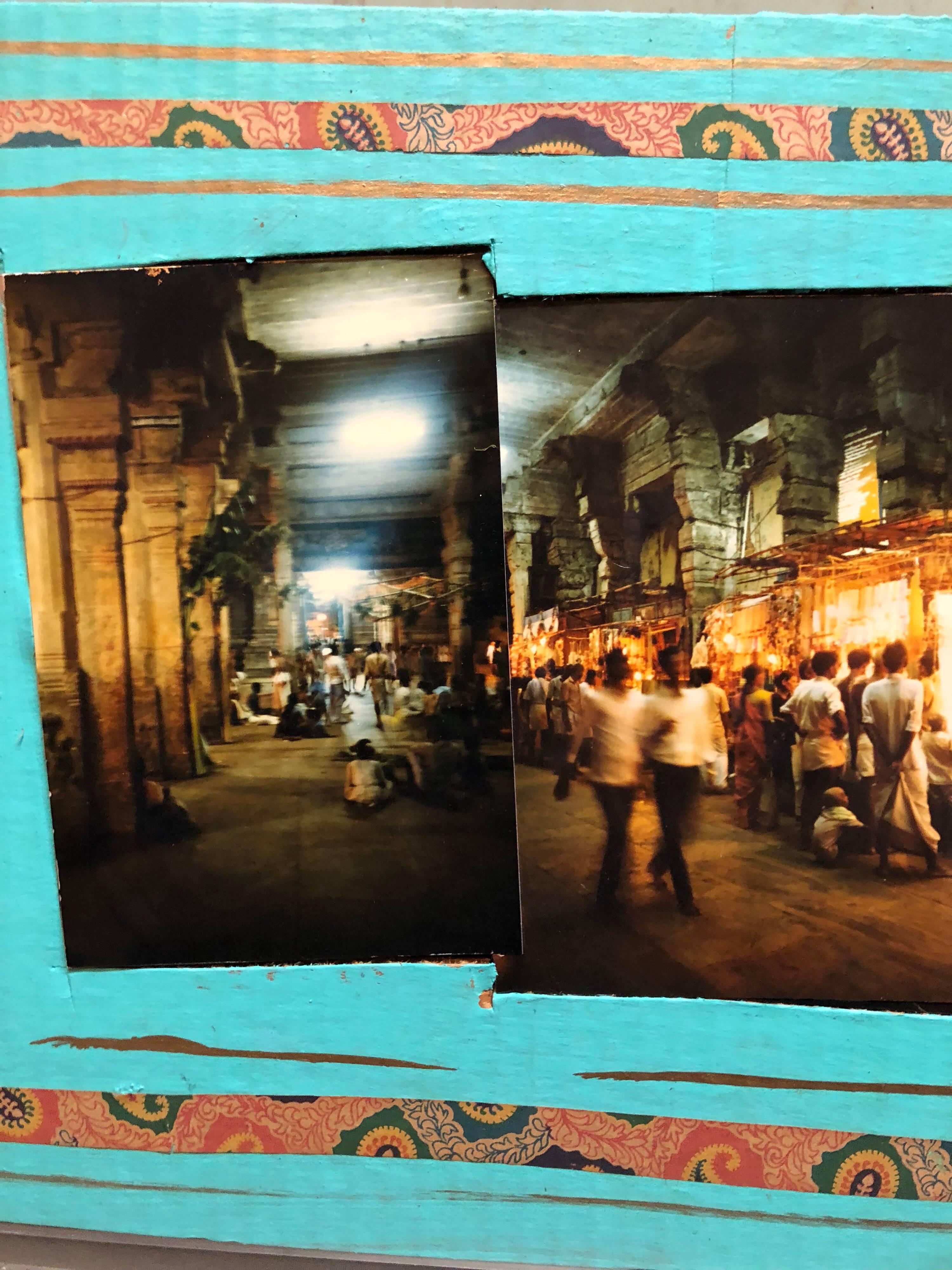 Sri Ranganathanswamy Temple, Trichi, 1992, Photo Prints on Cardboard, Collage - Contemporary Photograph by Kim MacConnel