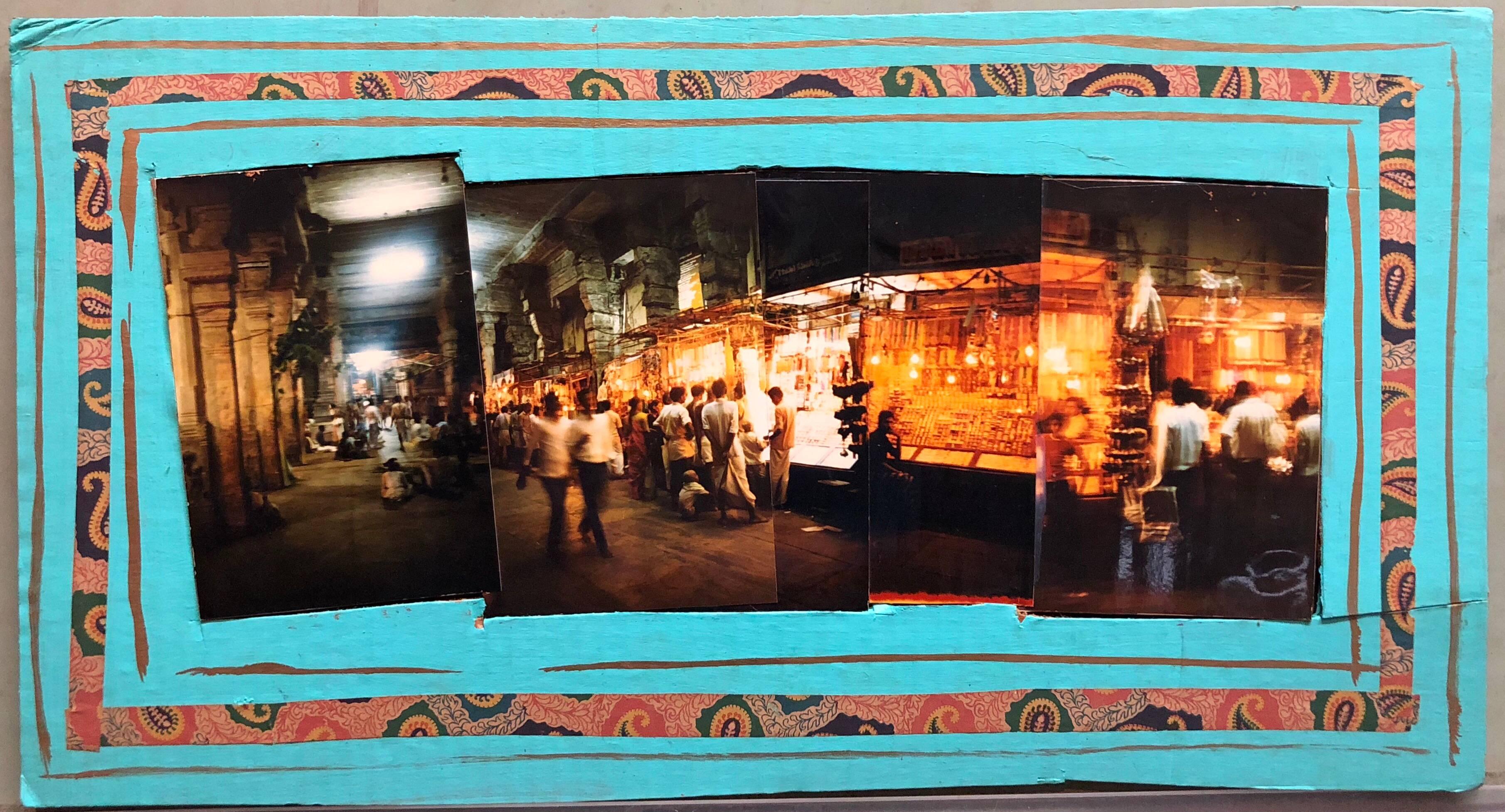 Temple Sri Ranganathanswamy, Trichi, 1992, tirages photo sur carton, collage en vente 3