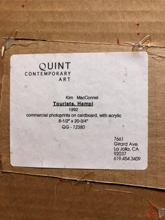 Tourists Hampi, India, 1992, Photo Prints on Cardboard, Collage, Mirror Insets