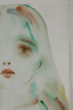 Ohne Titel (Brown Green Figure)