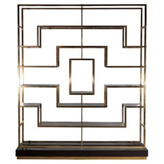 Retro Kim Moltzer Modernist Brass Etagere 