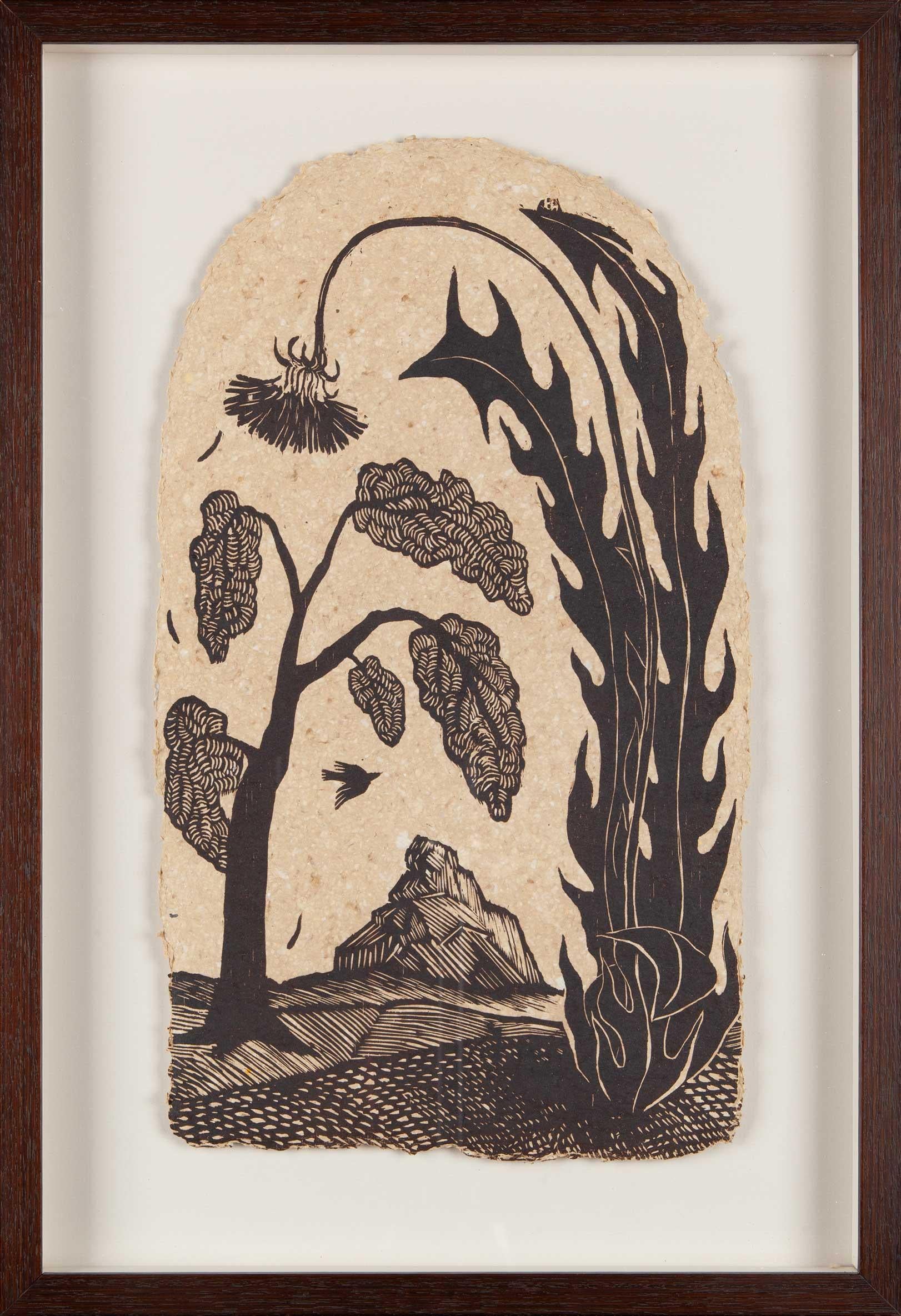 Kim Morski Landscape Print - to bow and bend