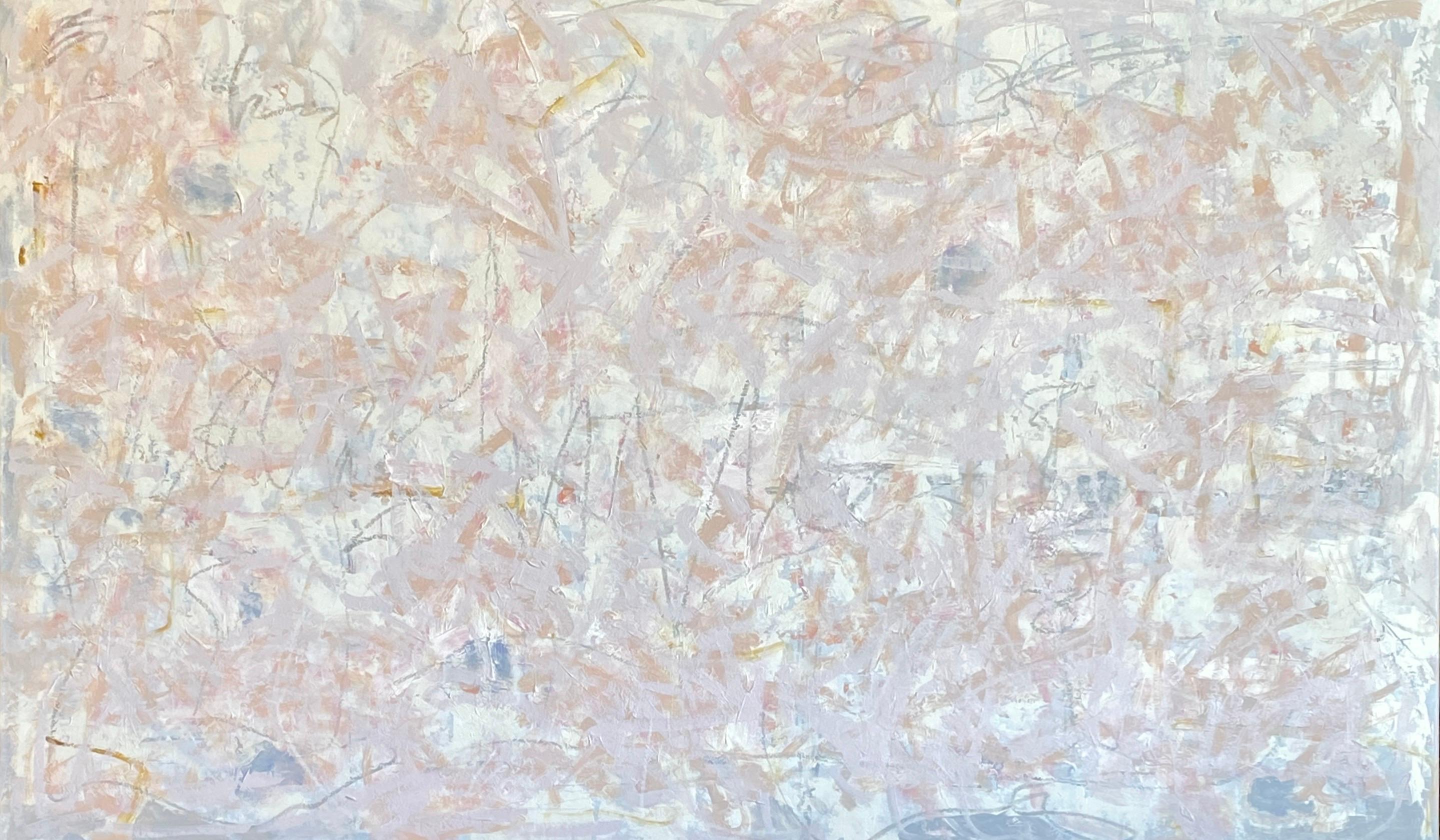 Abstract Painting Kim Romero - Peinture brute et abstraite, acrylique sur toile, signée 167 
