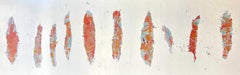 Chorus Line, Abstract Painting, Acrylic on Canvas, Signed