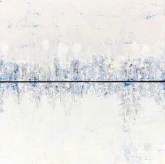 Eye Level Diptych, 2018, Abstract Acrylic Painting on Canvas, Signed