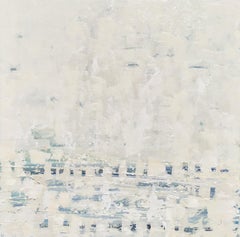 On The Pier, Abstract Painting, Acrylic on Canvas, Signed