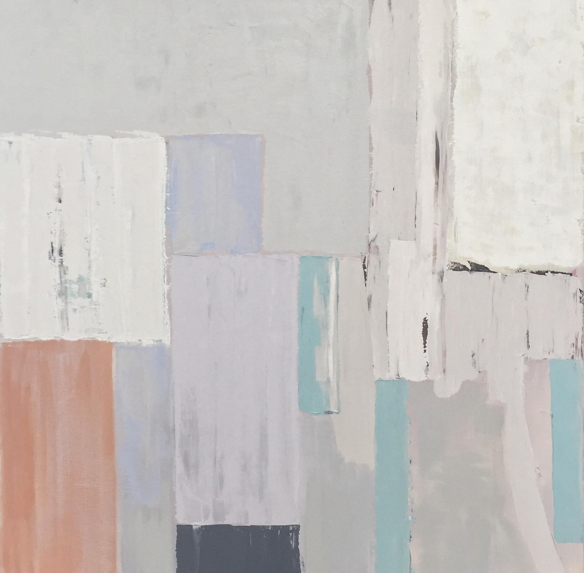 Abstract Painting Kim Romero - Porches and Balconies, peinture abstraite, acrylique sur toile, signée 