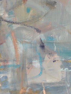 Créatures marines abstraites, peinture acrylique sur toile, signée