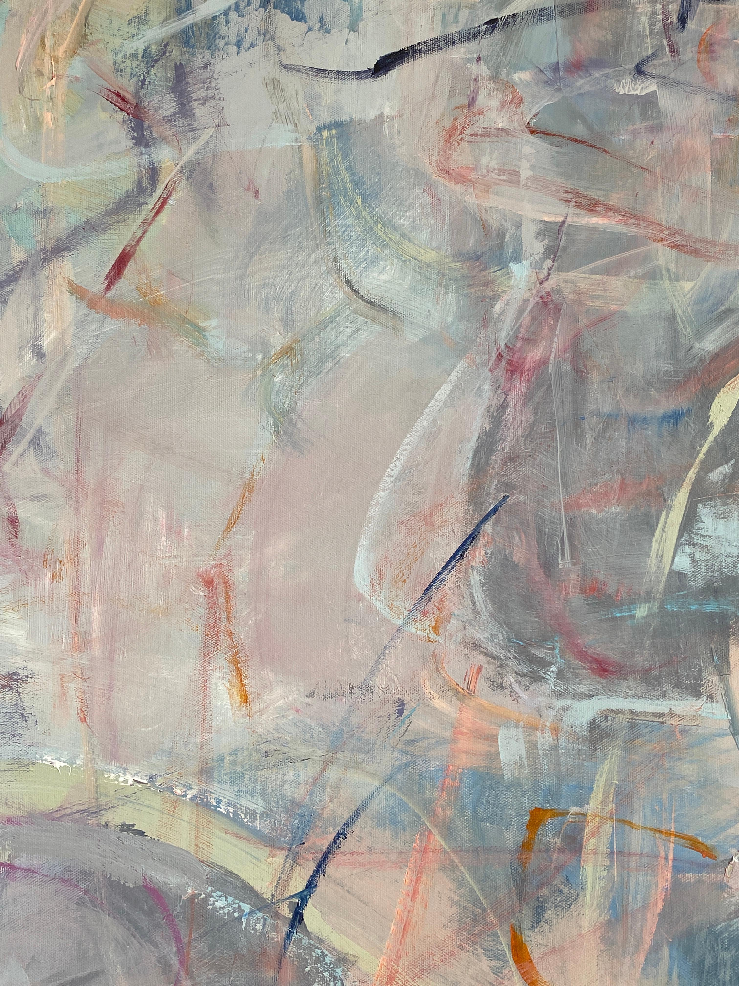 Abstrakte Meeres Kreationen, Gemälde einer Meereslandschaft, Acryl auf Leinwand, signiert im Angebot 1