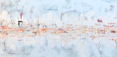 Seascape, 2020, Abstract Seascape Painting, Acrylic on Canvas, Signed