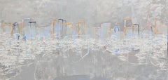 Watercolors, Abstract Painting, Acrylic on Canvas, Signed