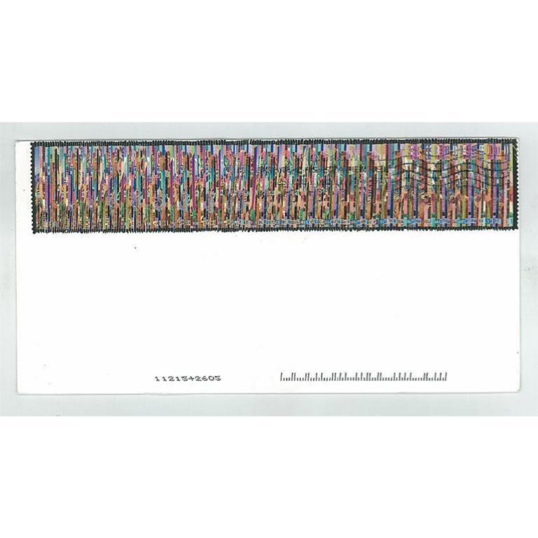 American Landscape II, Reconfigured Postage Stamp and Envelope, 2011 - Mixed Media Art by Kim Rugg