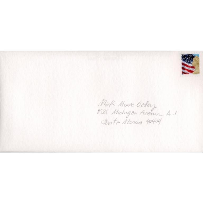 American Queen, Reconfigured Postage Stamp and Envelope, 2007 - Mixed Media Art by Kim Rugg