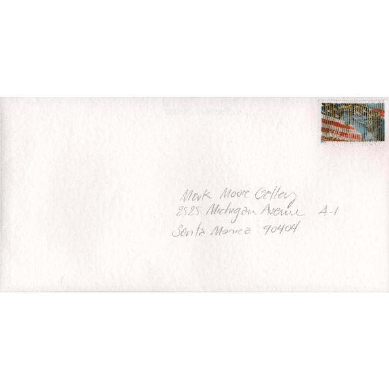 Broad Stars, Reconfigured Postage Stamp and Envelope, 2006 - Mixed Media Art by Kim Rugg