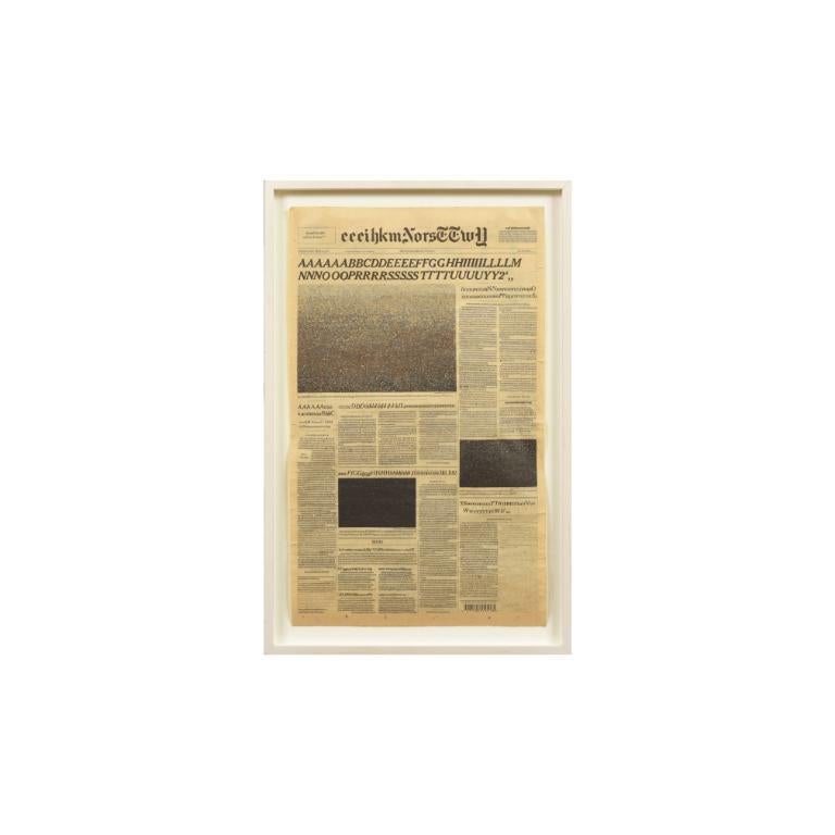 Coronation (The New York Times) Reconfigured Newsprint, 2005 - Mixed Media Art by Kim Rugg