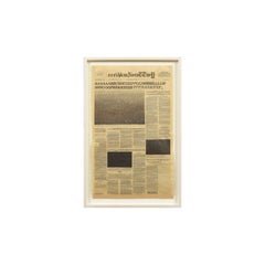 Coronation du New York Times) Reconfigured Newsprint, 2005