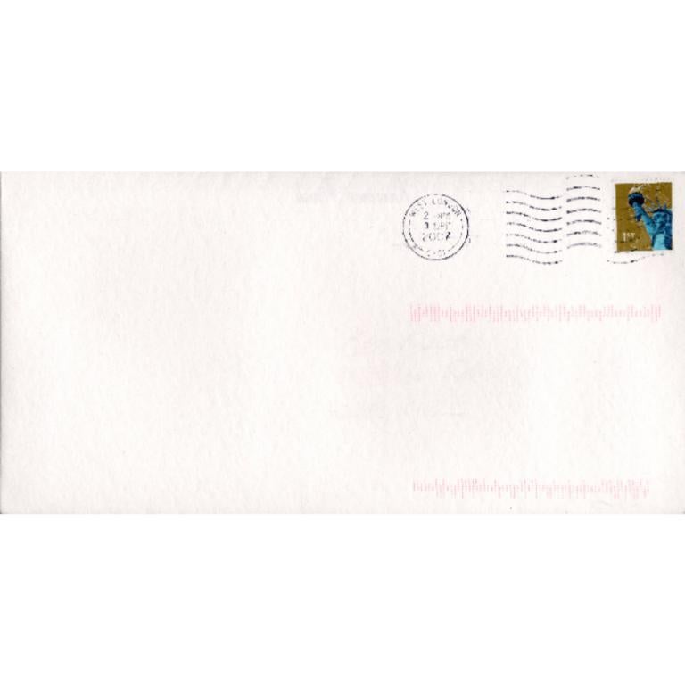 Golden Liberty, Reconfigured Postage Stamp and Envelope, 2007 - Mixed Media Art by Kim Rugg