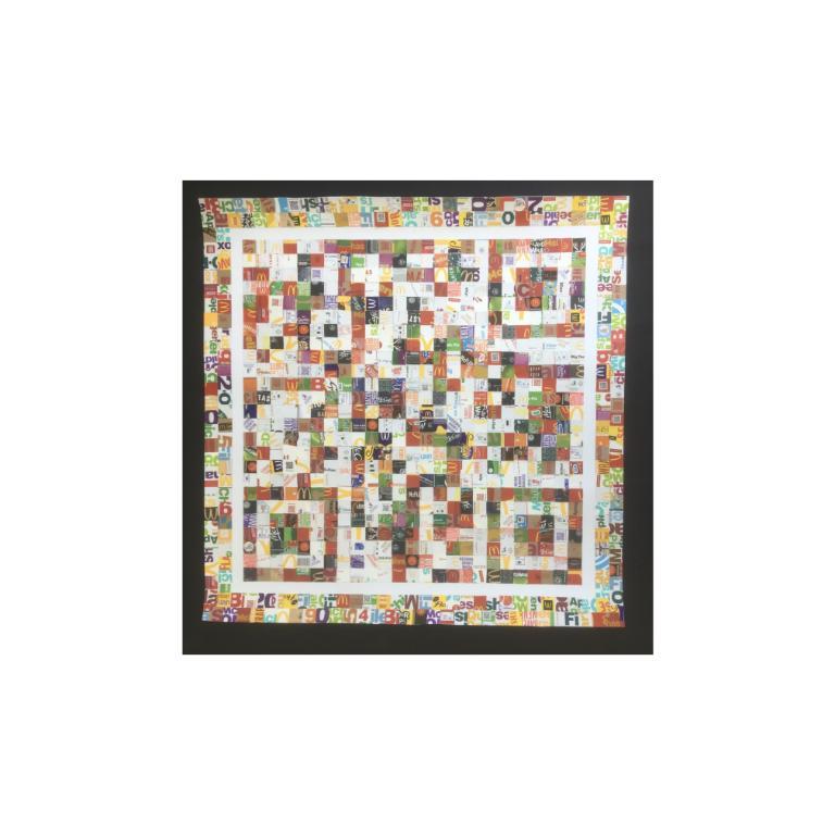 I'm Lovin It, Litter on Paper, 2019-2020 - Mixed Media Art by Kim Rugg