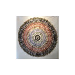 Mandala 1 in Fabrice stampata, Bordo e filo per quilting, 2021