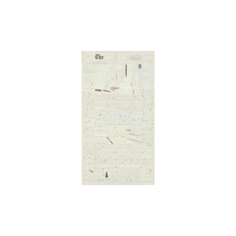 November 21st #4, Reconfigured Newsprint, 2012 - Mixed Media Art by Kim Rugg