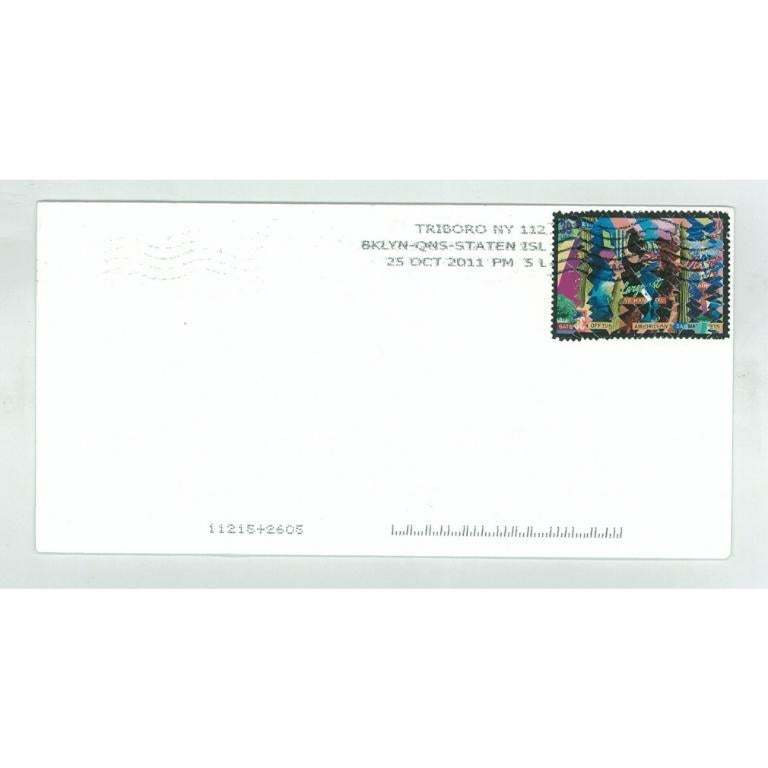 Reconfiguration, Reconfigured Postage Stamp and Envelope, 2011 - Mixed Media Art by Kim Rugg