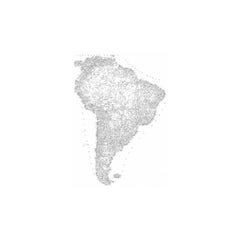 South America, Ink on Paper Print, 2014