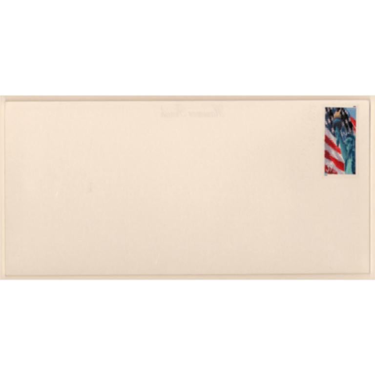 Tall Girl, Reconfigured Postage Stamp and Envelope, 2007 - Mixed Media Art by Kim Rugg