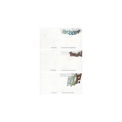 Wwoosh, Thwaak, Boof, Reconfigured Postage Stamp and Envelope, 2009
