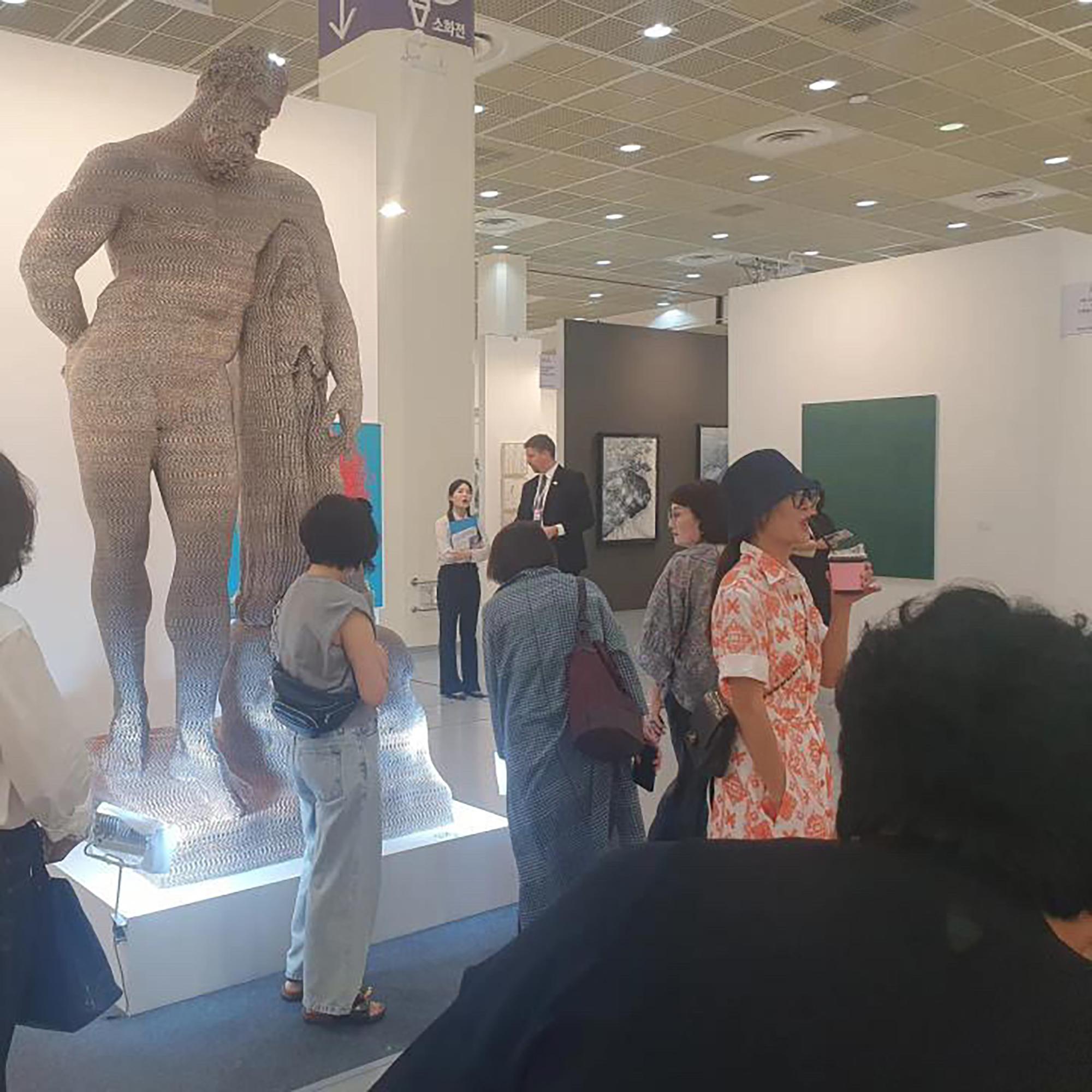 Hercules - Black Figurative Sculpture by Kim Seungwoo