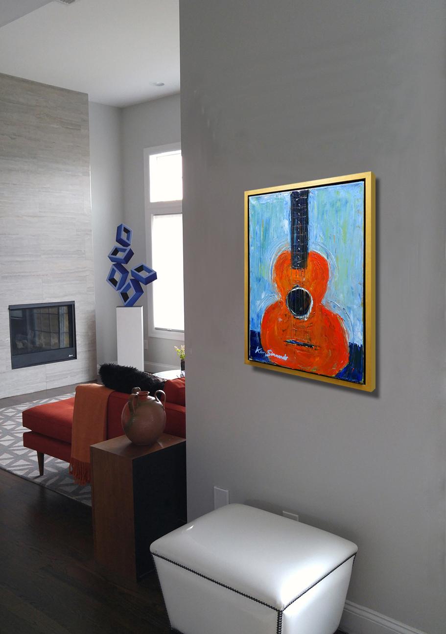 guitar paintings on canvas