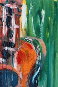 "Melody in G" Kim Simmonds of Savoy Brown large  42x32" acrylic on canvas