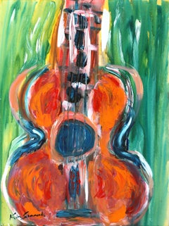 Kim Simmonds - « Melody in G » Kim Simmonds of Savoy Brown large acrylique sur toile 42x32" « Melody in G » Kim Simmonds of Savoy Brown large acrylique sur toile 42x32"