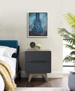 "Untitled Picasso Guitar"   Acrylic on Canvas 22x18"