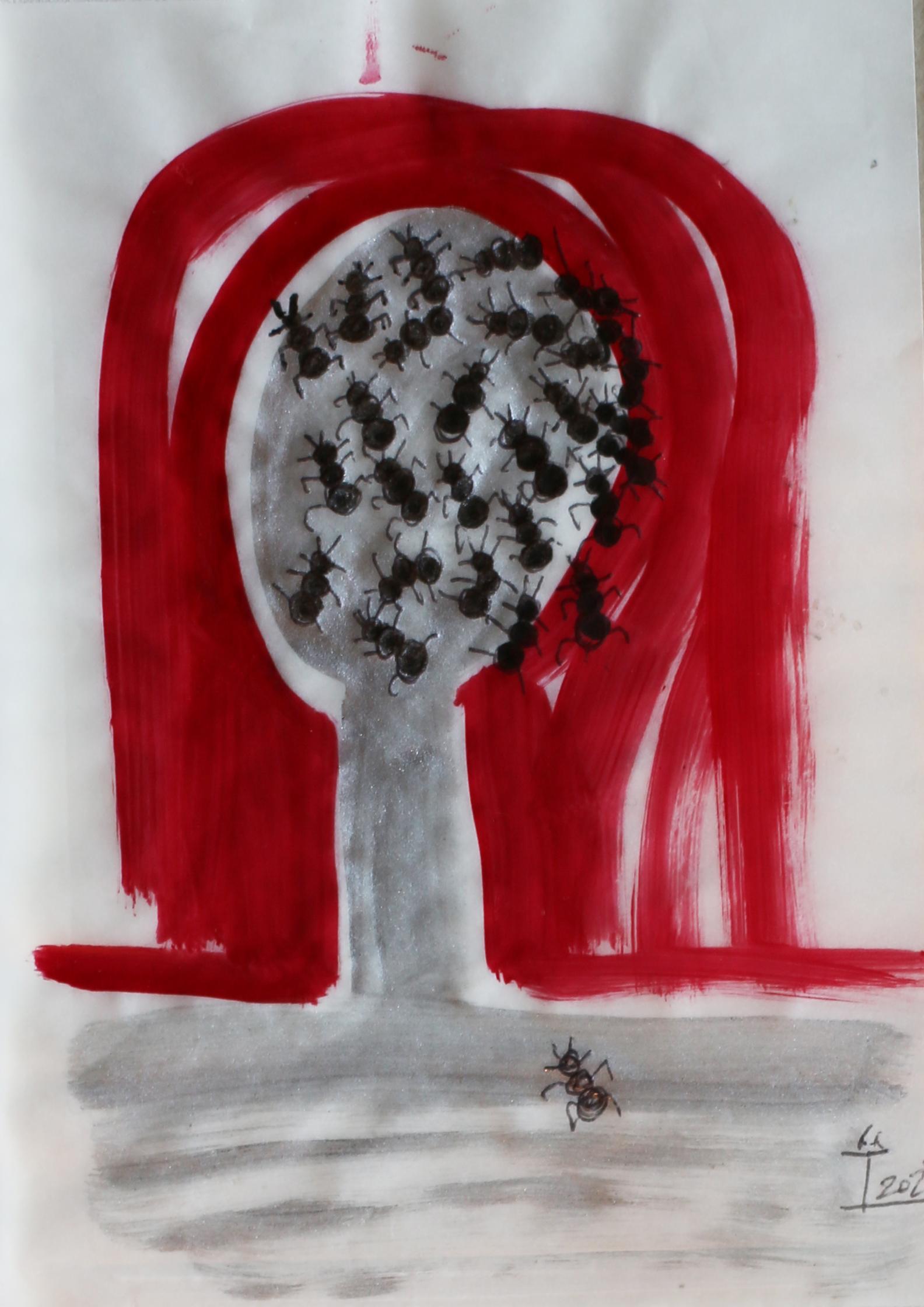 Disegno a mano con matite, posca e acrilico su carta,
Telaio opzionale su semplice richiesta.

Kim Soo Young è un artista coreano nato nel 1978 che vive e lavora a Seul, in Corea del Sud. Grazie a oltre due decenni di profonda immersione nelle