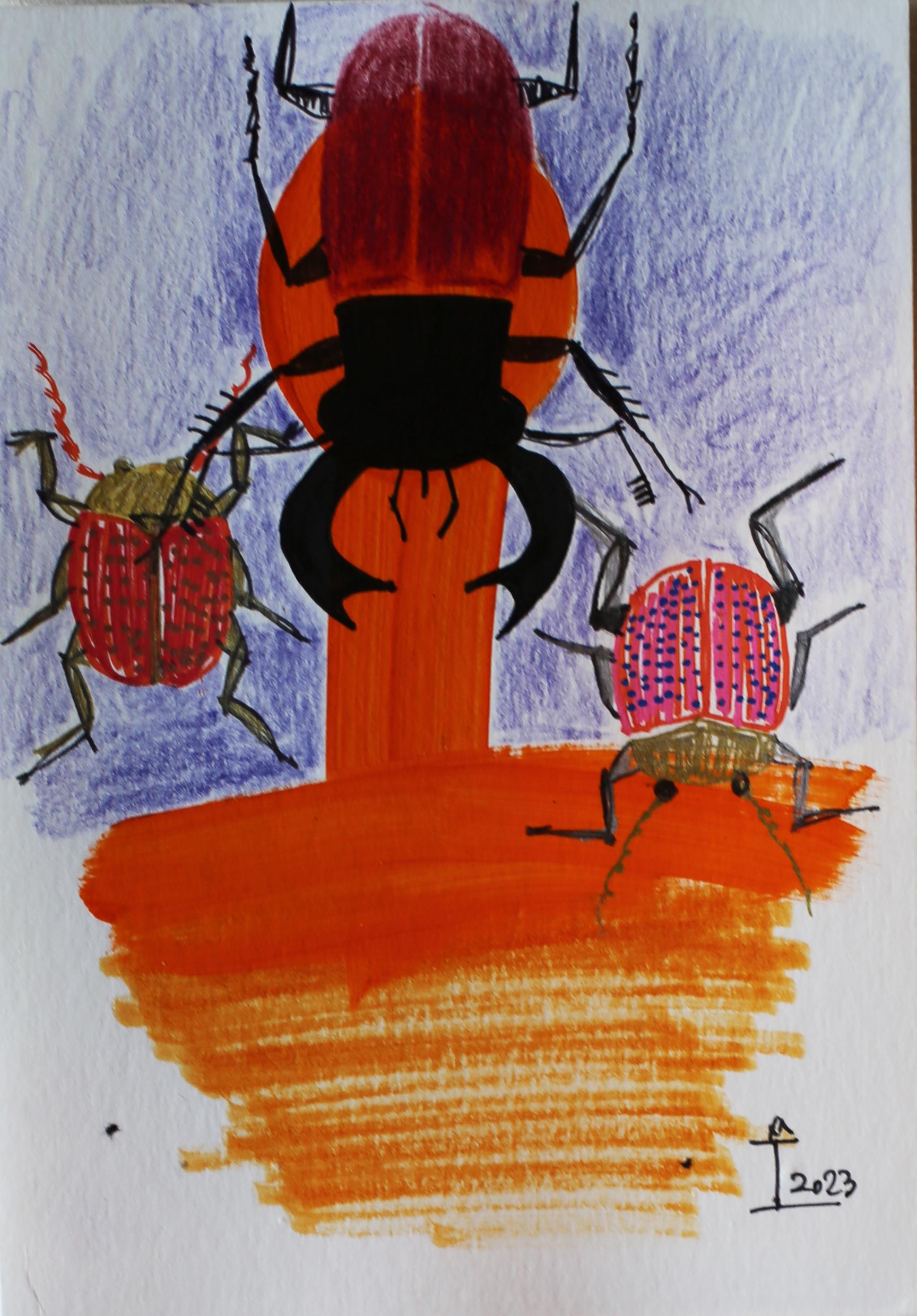 Disegno a mano con matite, posca e acrilico su carta,
Telaio opzionale su semplice richiesta.

Kim Soo Young è un artista coreano nato nel 1978 che vive e lavora a Seul, in Corea del Sud. Grazie a oltre due decenni di profonda immersione nelle