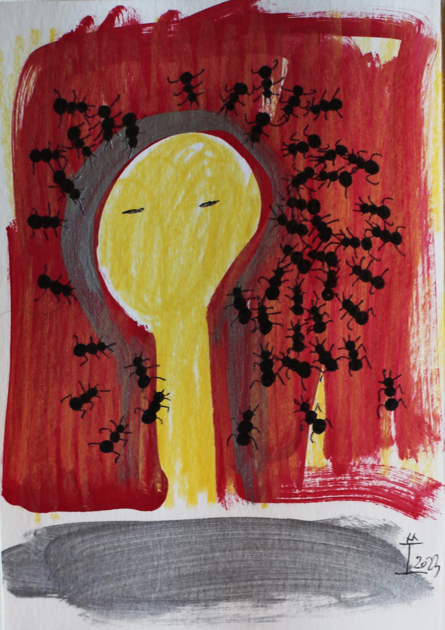 Disegno a mano con matite, posca e acrilico su carta,
Telaio opzionale su semplice richiesta.

Kim Soo Young è un artista coreano nato nel 1978 che vive e lavora a Seul, in Corea del Sud. Grazie a oltre due decenni di profonda immersione nelle