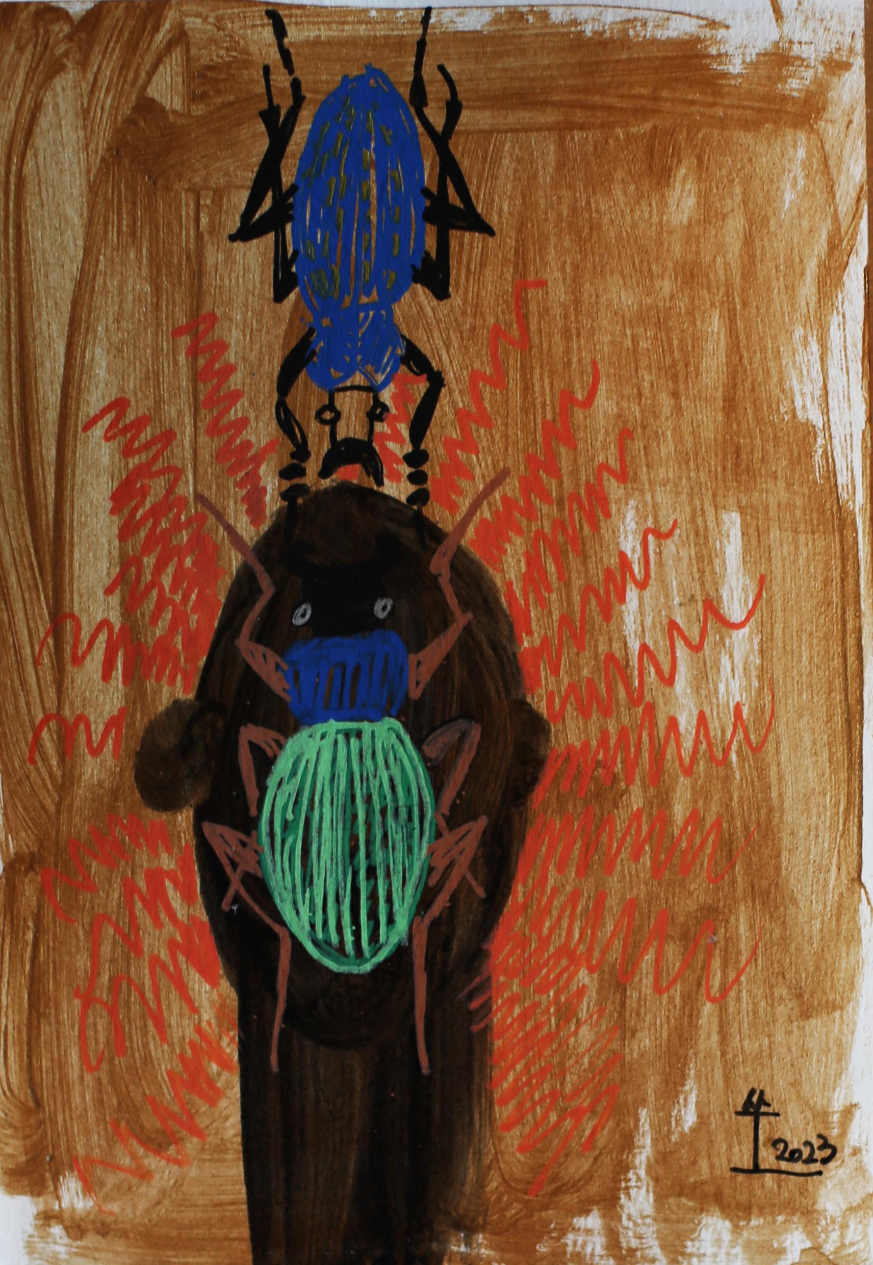 Disegno a mano con matite, posca e acrilico su carta,
Telaio opzionale su semplice richiesta.

Kim Soo Young è un artista coreano nato nel 1978 che vive e lavora a Seul, in Corea del Sud. Grazie a oltre due decenni di profonda immersione nelle