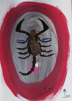 Korean Contemporary Art by Kim Soo Young -  Face of Women with Insects
